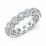 Round Brilliant Diamond Eternity Ring in Platinum