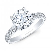 Round Brilliant Diamond Engagement Ring in Platinum